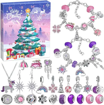Imagen del producto de Calendario de adviento 2026 para niñas - Calendario navideño de joyería