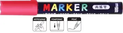 Produktbild von Acrylmarker 1-2mm rosarot (6Stk) M&G