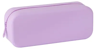 Imagen del producto de Estuche "Nordic", color lila, con cremallera, de silicona, modelo APLI 18416