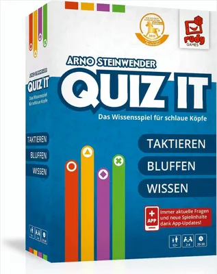 Produktbild von QUIZ IT 2019 - Das Wissensspiel für schlaue Köpfe (Spiel)