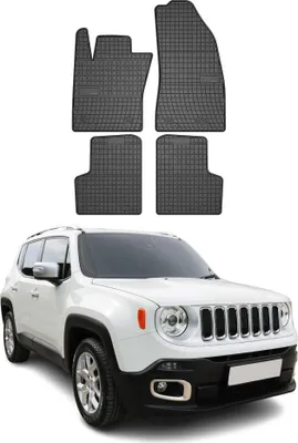 Image de Tapis de Sol pour Jeep Renegade 2014-2018 Caoutchouc Noir