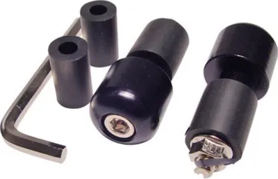 Zdjęcie produktu dla Końcówki Ciężarki Kierownicy Czarne 17/13Mm