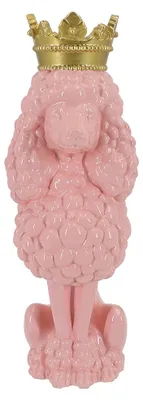 Productafbeelding van Clayre & Eef Decoratief figuurtje, hond, roze, kunststof