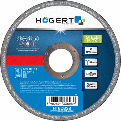 Produktbild von Hogert Technik Trennscheibe Winkelschleifer HT6D632 1.6mm 115mm