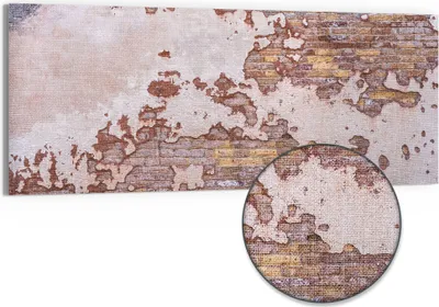 Produktbild von DEQORI Hybrid Leinwand Bild 150x60 cm 'Verwitterte Schönheit' Wandbild Glas flach modern