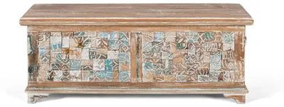 Image de Coffre en bois de manguier de Volterra, 40 cm x 105 cm x 42 cm, Giner y Colomer