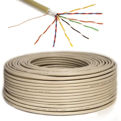 Produktbild von PremiumX 100m Telefonkabel 8x2x0,6mm J-Y(ST)Y Telefonleitung 16-Adern