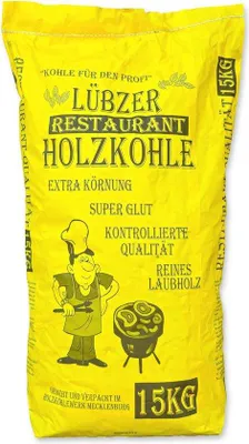 Produktbild von Holzkohle für Barbecue, Steakhouse Qualität, weiß