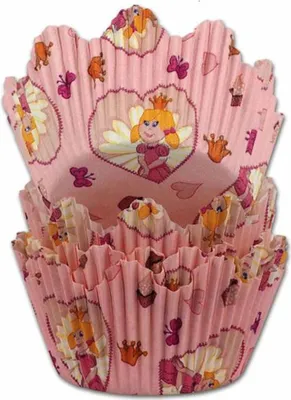 Produktbild von Muffinförmchen Kronenbackförmchen Prinzessin 48 Stück