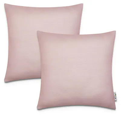 Produktbild von 2er Set Kissenbezug 45x45 Dekokissen Kissenhülle Streifen Indoor Outdoor Deko