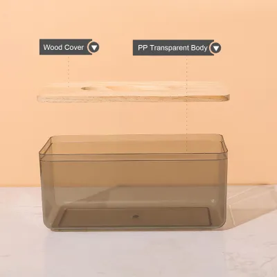 Produktbild von Papierhandtuchspender, Holz-Taschentuchbox, Abdeckungshalter, Arbeitsplatten, Badezimmer, Toilette, Serviettenaufbewahrung, Zuhause, Küche, Gesichtsbe