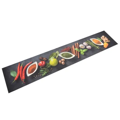 Zdjęcie produktu dla vidaXL Dywanik kuchenny zmywalny do przypraw 60x300 cm aksamitny