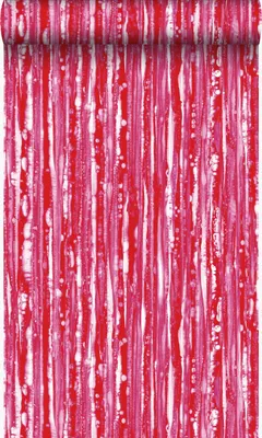 Zdjęcie produktu dla Origin Wallcoverings Tapeta paski czerwonymIróżowym 53 cm x 10.05 m
