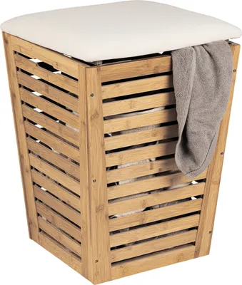 Productafbeelding van Wasmand Bambusa met zitkussen