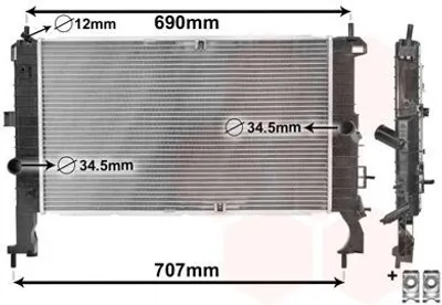 Image de VAN WEZEL Radiateur (refroidissement du moteur)