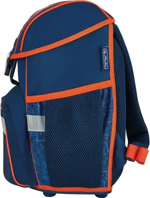 Produktbild von Herlitz 50032495, Federmäppchen, Pencil pouch, Schultasche, Sporttasche, Junge/Mädchen, Mittelschule, Rucksack, 16 l, Fronttasche, Seitentasche
