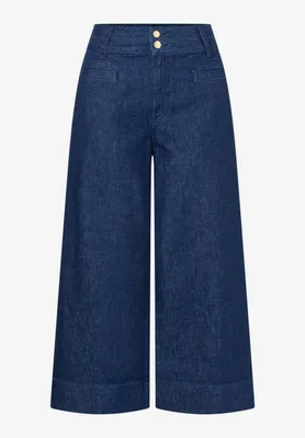 Produktbild von More & More Blue Denim Culotte, dark blue denim 0963 0963 36