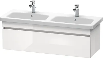 Produktbild von Waschtischunterbau DURASTYLE 448x1230x398mm weiß matt/basalt matt weiss matt/basalt matt