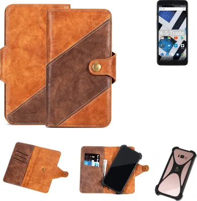 Produktbild von K-S-Trade Handy-Hülle Schutz-Hülle Bookstyle Case Wallet-Case kompatibel mit Archos Core 55S Ultra Handy Cover Bumper Kantenschutz Smartphone