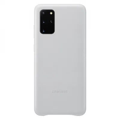 Produktbild von Samsung Leather Cover EF-VG985 für Galaxy S20+, Light Gray