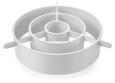 Layer Cake Maker, Kunststoff, rund, 25,5x21,5x5,3 cm, weiß