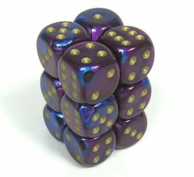 Obrázek produktu pro Asmodee 26628, Sada kostek, Modrá, Purpurová, Jakékoliv pohlaví, Německo, Velká Británie, 16 mm, 16 mm