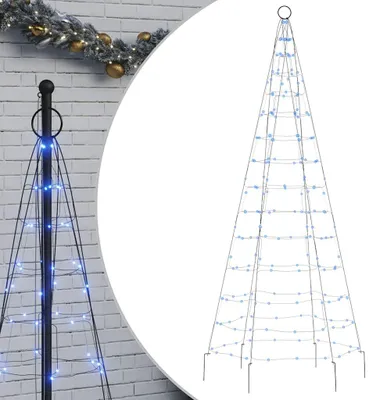 Obrázok produktu pre vidaXL LED vianočný stromček, 200 LED diód, modrý, 180 cm