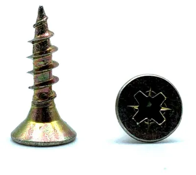 Obrázek produktu pro Šrouby do dřeva 4 x 20 mm | 100 kusů + 1 bit PZ2 | Zapuštěná hlava