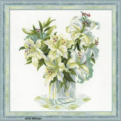 Produktbild von Riolis Kreuzstich-Set "Weiße Lilien", Zählmuster