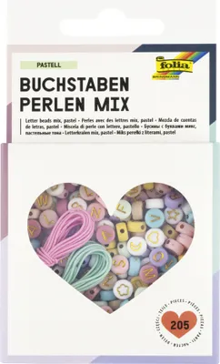 Obrázok produktu pre folia 32024 folia písmenkové korálky mix "PASTELL"
