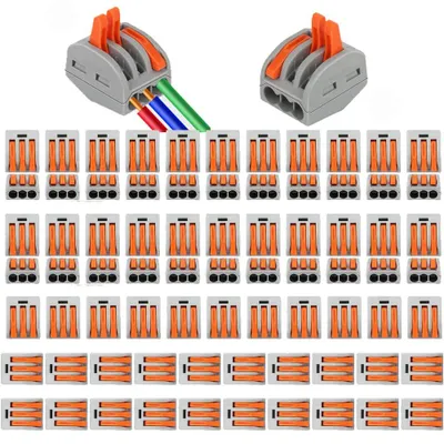 Drahtverbinder 75 Stk. 3-Port-Klemmen 0,5–4 mm²