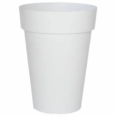 Image de Pot à plantes Riviera White Plastic Squared Ø 40 cm