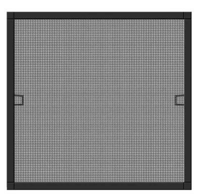 Zdjęcie produktu dla Schellenberg moskitiera okienna Plus, moskitiera z włókna szklanego z ramą aluminiową bez wiercenia, 130 x 150 cm, antracyt, 70033