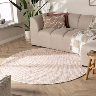 Produktbild von Volero - Wollteppich Rund - Feline Pastell - Ø 280 cm - Wohnzimmer, Esszimmer, Schlafzimmer - Klassik, Ländlich, Modern, Skandinavisch