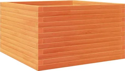 Obrázok produktu pre vidaXL Kvetináč vosk hnedý 80x80x46 cm masívne borovicové drevo