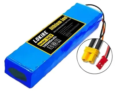 Obrázek produktu pro Baterie pro elektromobil, 36V, 100Ah, lithium-iontová, konfigurace 10S2P, konektory XT30-JST