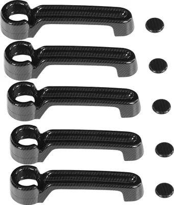 Immagine prodotto di 10pcs stile fibra di carbonio maniglia esterna copertura trim per Jeep Wrangler JK 07-17