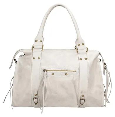 Image de Sac bandoulière pour femmes, en daim imprimé, avec bandoulière réglable. Fabriqué en Italie