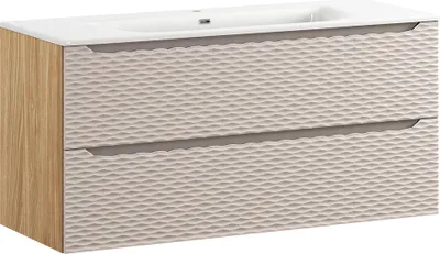 Produktbild von Waschtisch 120cm, Eiche mit beige, OLUO-56-BEIGE