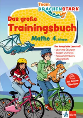 Obrázek produktu pro Klett Team Drachenstark: Das große Trainingsbuch Mathe 4. Klasse