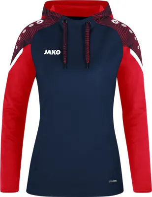 Produktbild von Jako Performance Kapuzensweat Damen - Marine / Rot