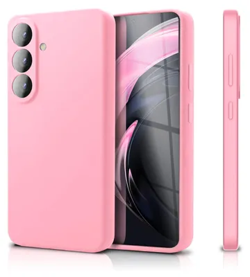 Produktbild von NALIA Silikonhülle für Samsung Galaxy S26 – Kameraschutz & Innenfutter – Soft-Touch Case – Marke aus Berlin – Seidenrosa