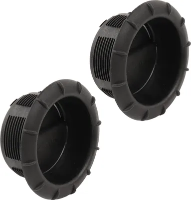 Produktbild von 2x Endstück Warmluftaustritt Schwarz Truma für 65mm Warmluftrohre verschließbar
