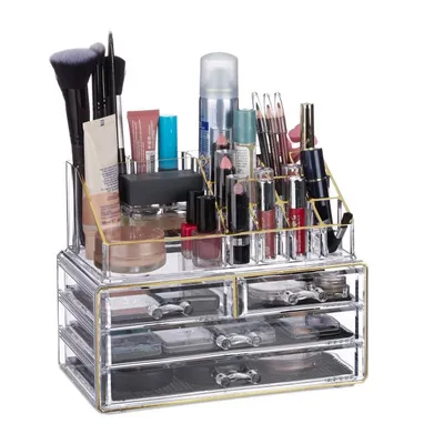 Obrázok produktu pre Organizér na make-up so 4 zásuvkami, RD23130 zlatá