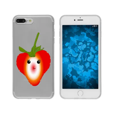 Produktbild von PhoneNatic Case kompatibel mit Apple iPhone 7 Plus / 8 Plus Silikon-Hülle Sommer Erdbeere M4
