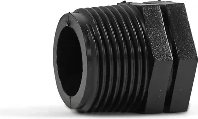 Produktbild von Stopfen PP 3/4" Außengewinde 10bar Schwarz