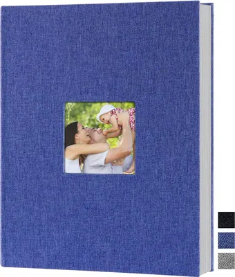 Produktbild von A4 Insteckalbum Fotoalbum - 100 Seiten - Hochformat - Blau