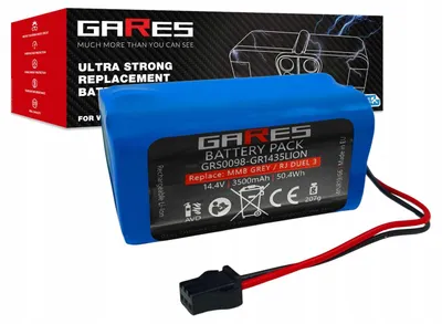 Zdjęcie produktu dla Gares Akumulator do Setti RV500 14,4V | 14,4V 3,5 Ah Li-Ion | Mocna Bateria do Robot Sprzątający | Wydajny Zamiennik Gares®