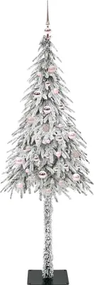 Imagen del producto de Árbol de Navidad vidaXL con 150 luces LED blancas, 150 cm, fabricado en PE y acero