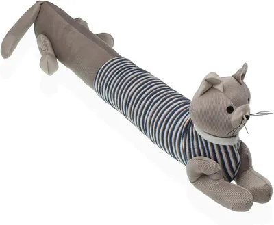 Produktbild von Türstopper Katze, grau, 21 x 73 x 16 cm, Polyester, für Zuhause